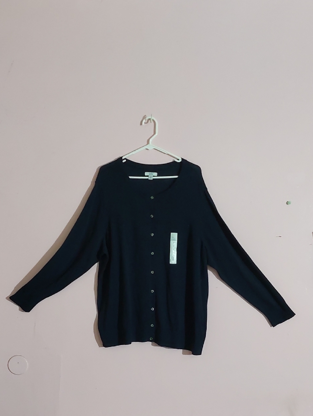 Croft & Barrow Black Button-Front Women's Cardigan